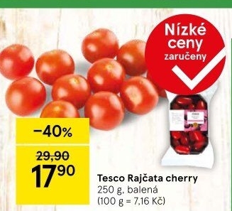 Rajčata cherry Tesco