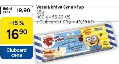 Sýr a křup Veselá kráva