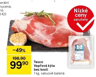Vepřová kýta bez kosti Tesco
