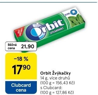 Žvýkačky Orbit