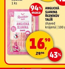 ANGLICKÁ SLANINA ŘEZNÍKŮV TALÍŘ