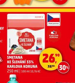 SMETANA KE ŠLEHÁNÍ KARLOVA KORUNA