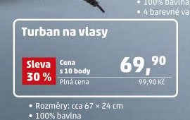 Turban na vlasy