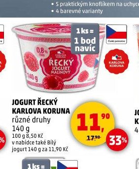 Jogurt řecký Karlova Koruna