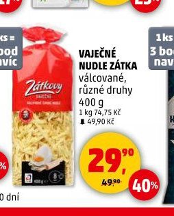 Vaječné nudle Zátka