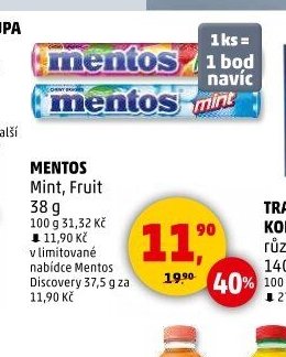 Mentos Mint, Fruit