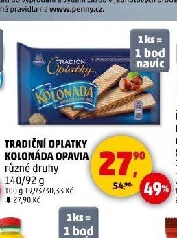Tradiční oplatky Kolonáda Opavia