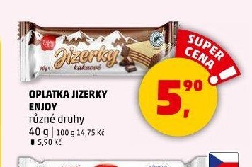 OPLATKA JIZERKY ENJOY různé druhy