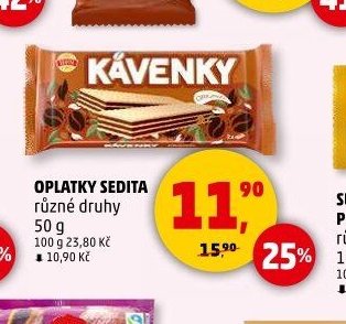 OPLATKY SEDITA různé druhy