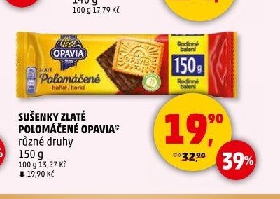 SUŠENKY ZLATÉ POLOMÁČENÉ OPAVIA různé druhy