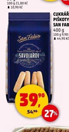 CUKRÁŘSKÉ PIŠKOTY SAN FABIO