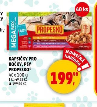 KAPSIČKY PRO KOČKY, PSY PROPESKO