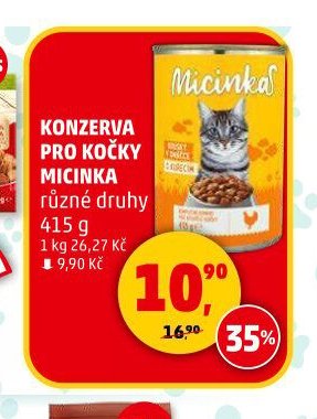 KONZERVA PRO KOČKY MICINKA