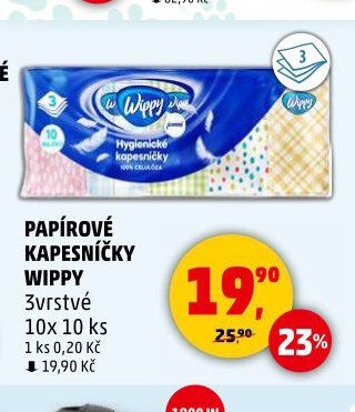 PAPÍROVÉ KAPESNÍČKY WIPPY