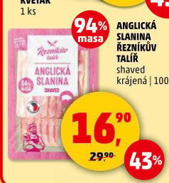 Anglická slanina Řezníkův talíř