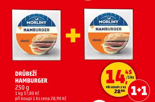 Drůbeží hamburger Morliny