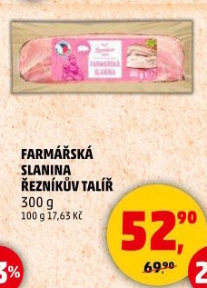 Farmářská slanina Řezníkův talíř