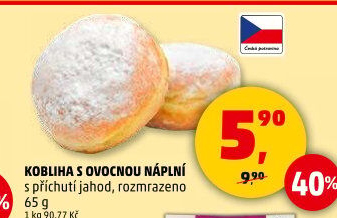 Kobliha s ovocnou náplní