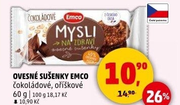 Ovesné sušenky Mysli na zdraví Emco