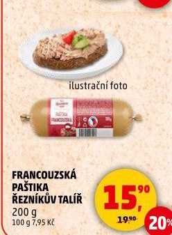 Paštika francouzská Řezníkův talíř
