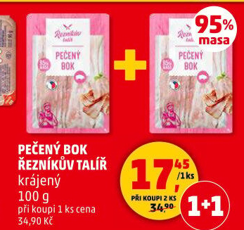 Pečený bok Řezníkův talíř