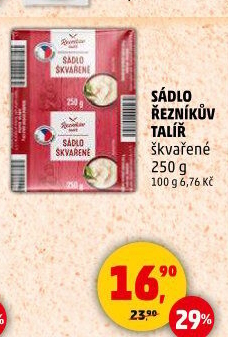 Sádlo škvařené Řezníkův talíř