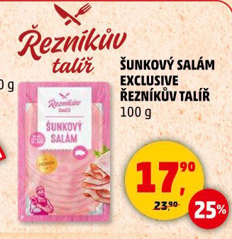 Salám šunkový exclusive Řezníkův talíř