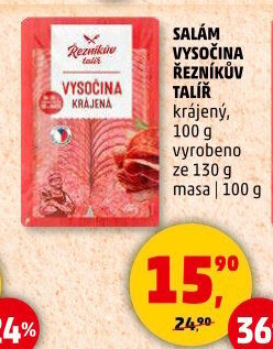 Salám Vysočina Řezníkův talíř