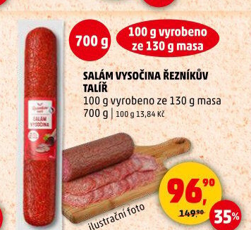 Salám Vysočina Řezníkův talíř