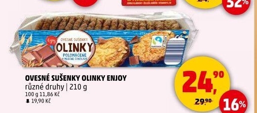 Sušenky ovesné Olinky Enjoy