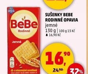 Sušenky Rodinné BeBe Opavia