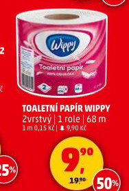 Toaletní papír 2vrstvý economy Wippy