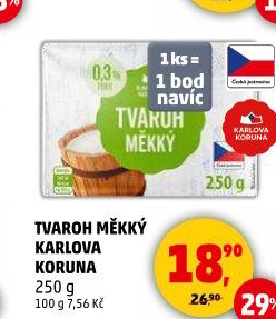 Tvaroh měkký Karlova Koruna