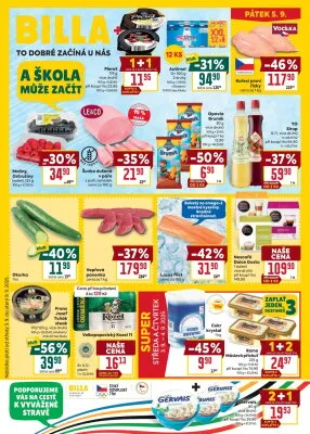 akční leták BILLA 3.9.2025-9.9.2025