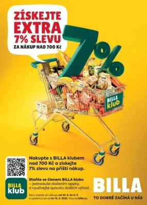 akční leták BILLA 3.9.2025-9.9.2025