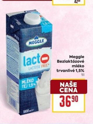 Meggle Bezlaktózové mléko trvanlivé 1,5%