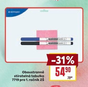 Oboustranně stíratelná tabulka 7719 pro 1. ročník ZŠ