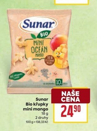 Sunar BIO křupky mini mango