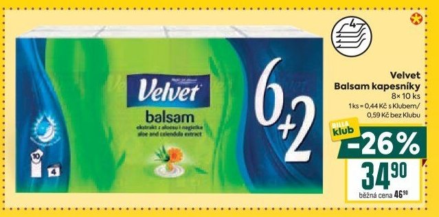 Velvet Balsam kapesníky