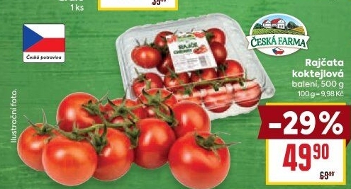 Rajčata koktejlová Česká farma