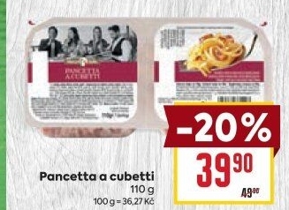 Slanina Pancetta a cubetti