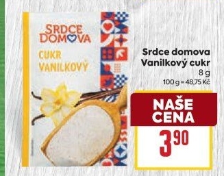Vanilkový cukr Srdce Domova