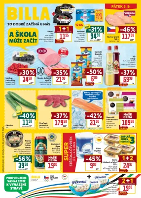 akční leták BILLA 3.9.2025-9.9.2025