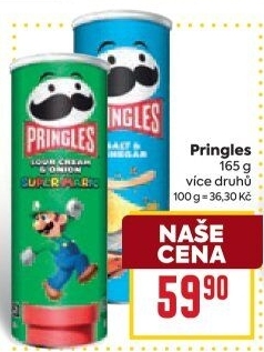 Chipsy Pringles - tubus