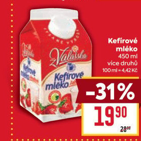 Kefírové mléko ochucené Mlékárna Valašské Meziříčí