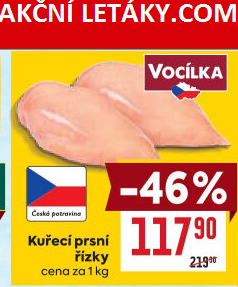 Kuřecí prsní řízky Vocílka