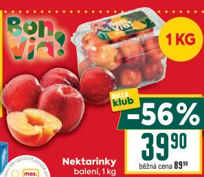 Nektarinky Billa Bonvia