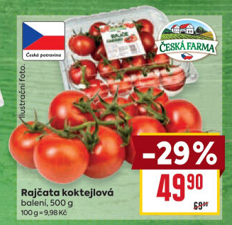 Rajčata koktejlová Česká farma