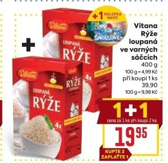 Rýže loupaná dlouhozrnná Vitana