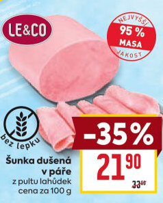Šunka dušená nejvyšší jakosti LE&